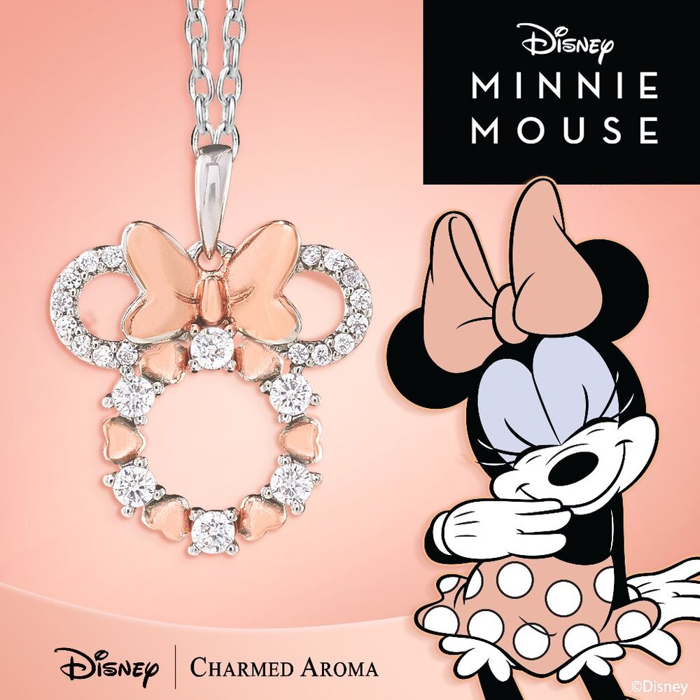 Disney Minnie Mouse Necklace, Charmed Aroma
